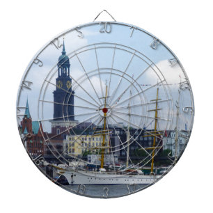 Hamburg Hafen Hafen Hafen Hafen Michel Deutschland Dartscheibe