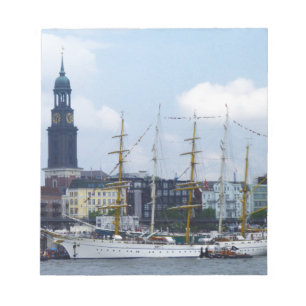 Hamburg Hafen Hafen Hafen Michel Deutschland Rezep Notizblock