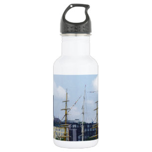 Hamburg-Hafen Hafen Michel Deutschland Schiffe Edelstahlflasche
