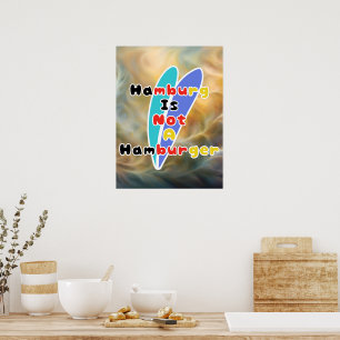 Hamburg Ist Kein Hamburger Poster
