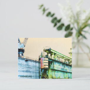 Hamburg Port Dock - Sachers Art -  Postkarte