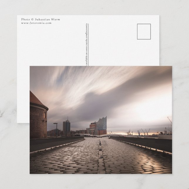 Hamburg Postkarte (Vorne/Hinten)