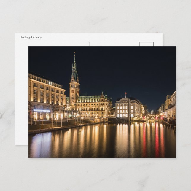 Hamburg Postkarte (Vorne/Hinten)