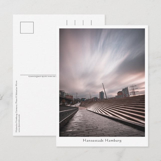 Hamburg Postkarte (Vorne/Hinten)