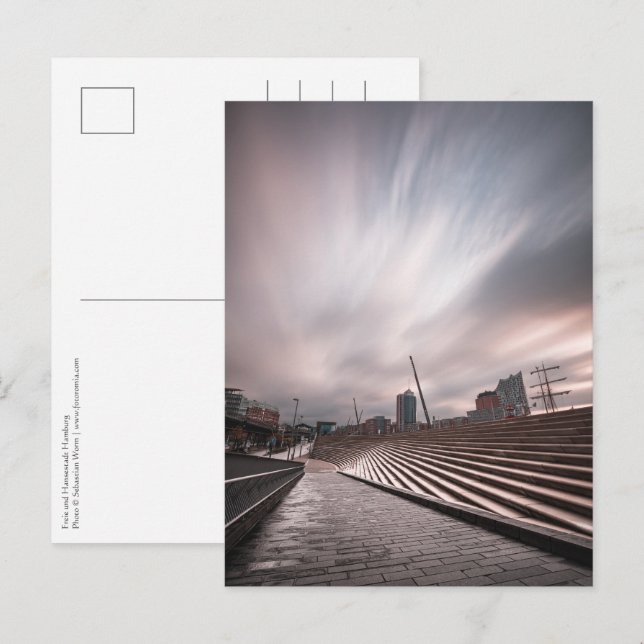 Hamburg Postkarte (Vorne/Hinten)