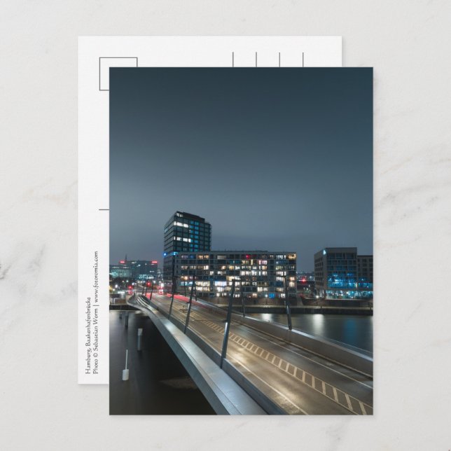 Hamburg Postkarte (Vorne/Hinten)