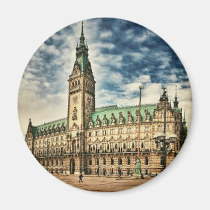 Hamburg Rathaus, Deutschland Magnet