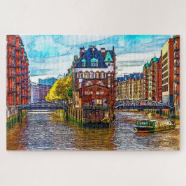 Hamburg Sehenswürdigkeit Wasserschloss, Deutschlan