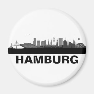 Hamburg Skyline Frigo Aimant