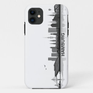 Hamburg skyline iPhone 5 sleeve/Case title_seo2