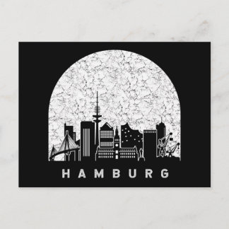 Hamburg Skyline Postkarte