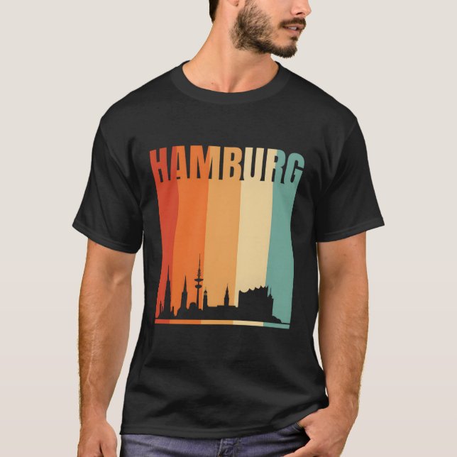 Hamburg Skyline T-Shirt (Vorderseite)