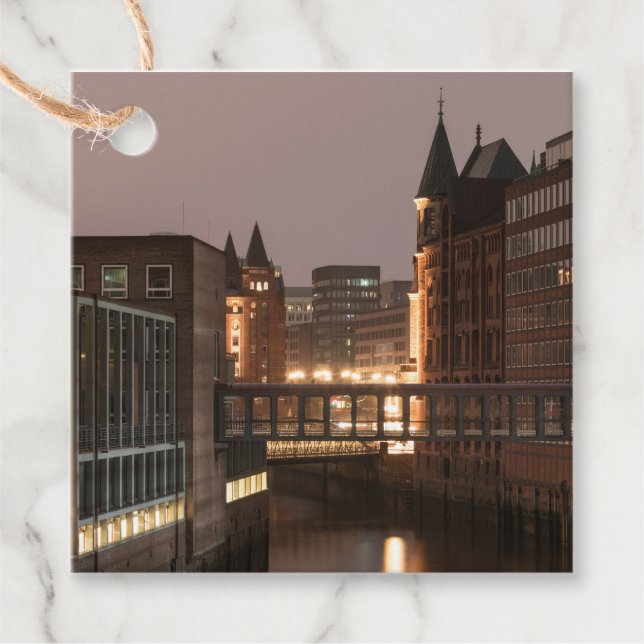 Hamburg Speicherstadt Geschenkanhänger (Vorderseite)