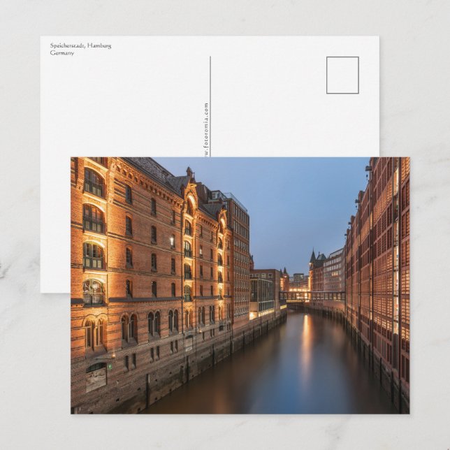 Hamburg Speicherstadt Postkarte (Vorne/Hinten)