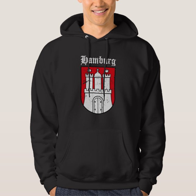 Hamburg Wappen Hoodie (Vorderseite)