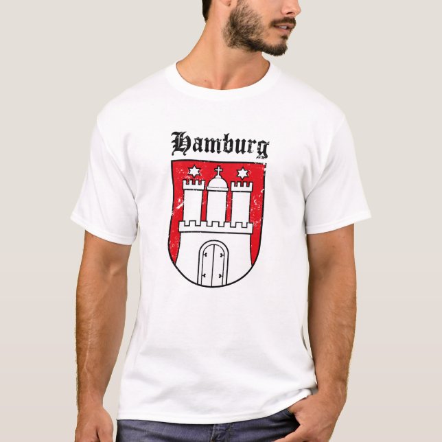 Hamburg Wappen T-Shirt (Vorderseite)