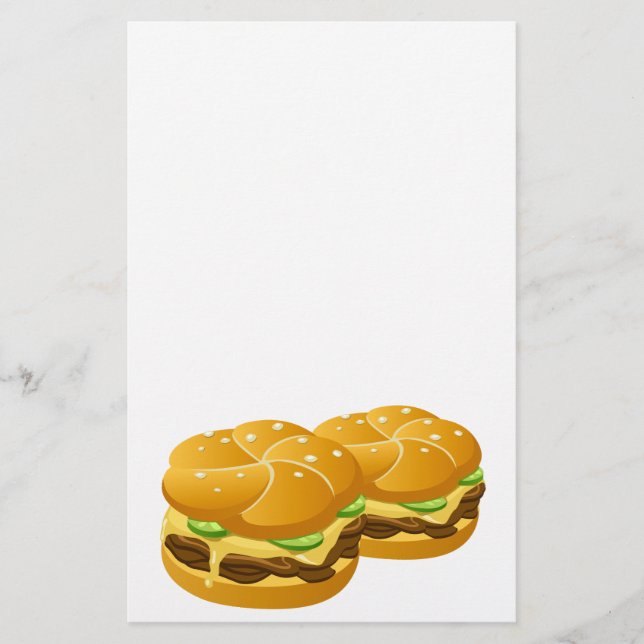Hamburger-2 Stationery Briefpapier (Vorderseite)