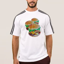 Hamburger Aktive Bekleidung, originelles Pop Kunst T-Shirt