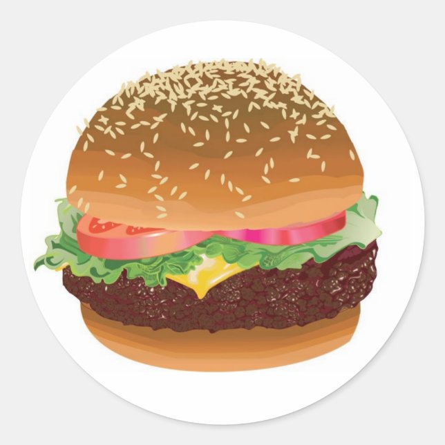 Hamburger Aufkleber (Vorderseite)