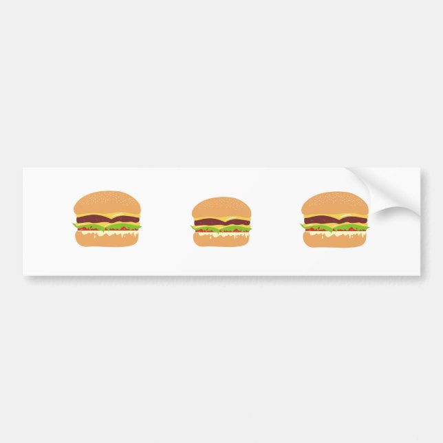 Hamburger Autoaufkleber (Vorne)