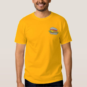 Hamburger Besticktes T-Shirt