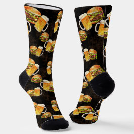 Hamburger Bier im Dunkeln Socken