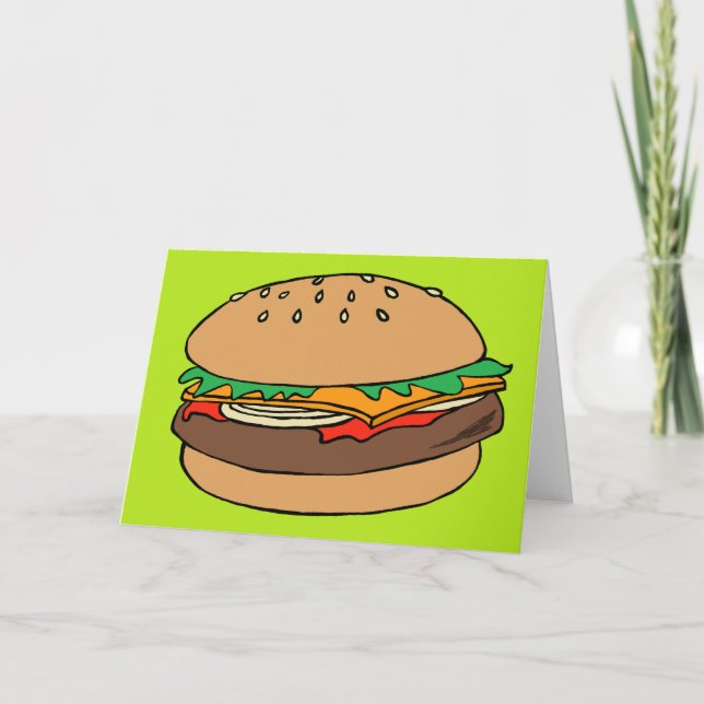 Hamburger blank greeting card karte (Vorderseite)
