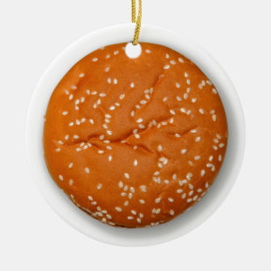 Hamburger-Brötchen Keramikornament