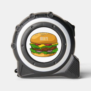 Hamburger Cartoon Maßband