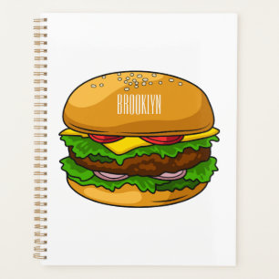 Hamburger Cartoon Planer