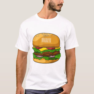Hamburger Cartoon T-Shirt