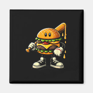 Hamburger Cheeseburger Sell Sports Player Magnet
