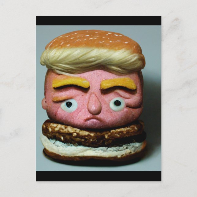 Hamburger Donald Trump Postkarte (Vorderseite)