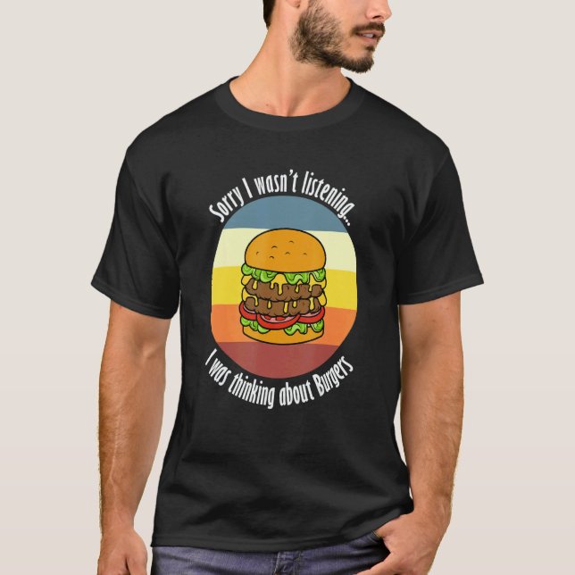 Hamburger Eating  Quote Delicious Burger T-Shirt (Vorderseite)