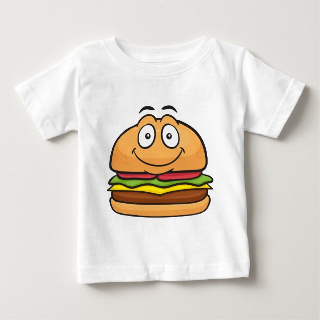 Hamburger Emoji Baby T-shirt (Vorderseite)