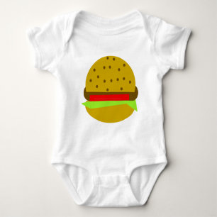 Hamburger Fast-Food-Burger Baby Strampler