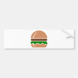 Hamburger Fast Food ein Sandwich Autoaufkleber