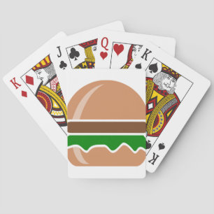 Hamburger Fast Food ein Sandwich Spielkarten