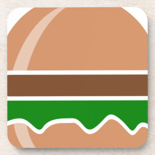 Hamburger Fast Food ein Sandwich Untersetzer