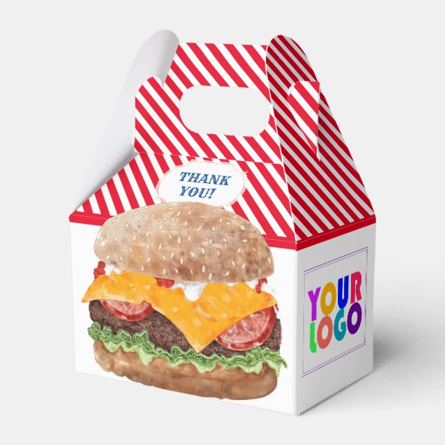 Hamburger Fast Food GRILLEN Diner Geschenkschachtel (Vorderseite)