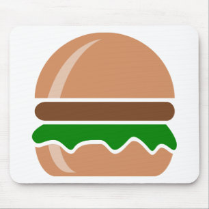 Hamburger Fastfood ein Sandwich Mousepad