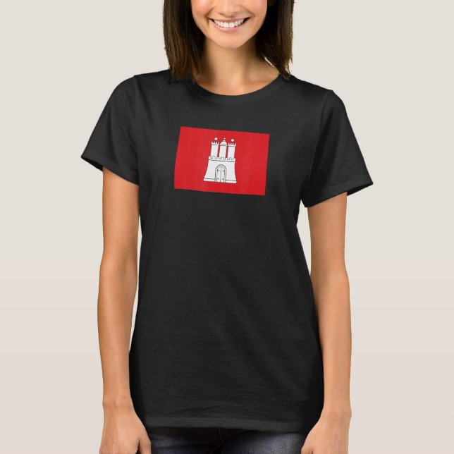 Hamburger Flagge T-Shirt (Vorderseite)