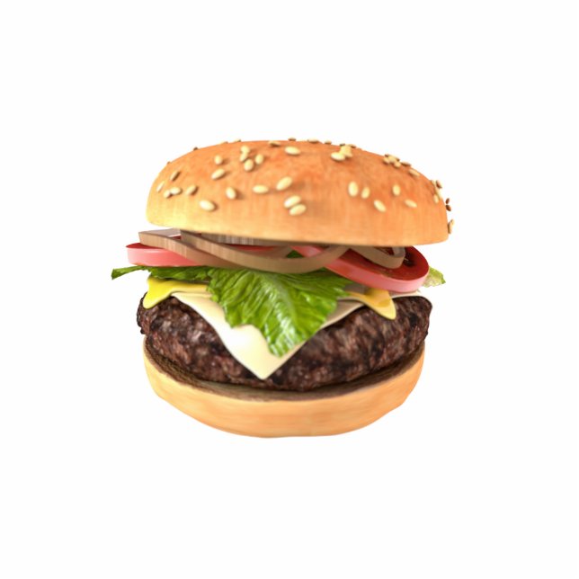 Hamburger Freistehende Fotoskulptur (Vorne)