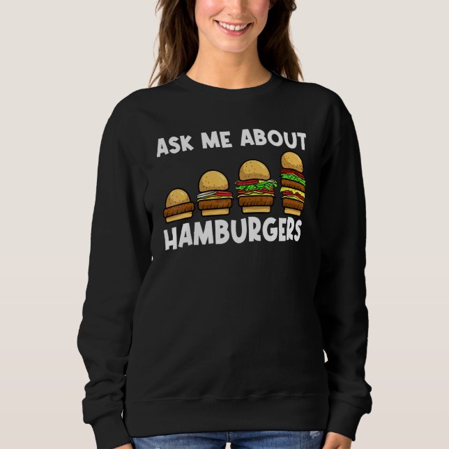 Hamburger für Männer Kostüme Sweatshirt (Vorderseite)