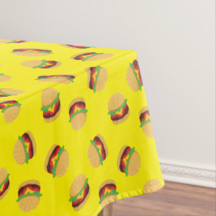 Hamburger Geburtstagsparty Burger Tableclout Tischdecke