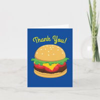 Hamburger Geburtstagsparty Burger Vielen Dank Kart