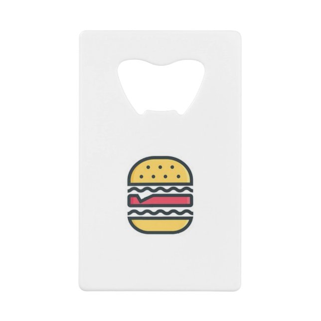 Hamburger! Geldbeutel Flaschenöffner (Vorderseite)