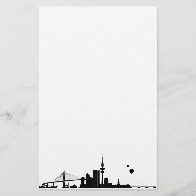 Hamburger Geschenkidee Briefpapier (Vorderseite)