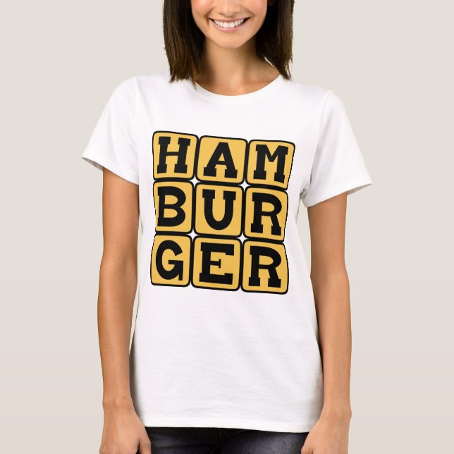 Hamburger, Ground Beef Patty T-Shirt (Vorderseite)