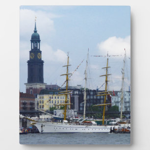 Hamburger Hafen Hafen Michel Deutschland Schiffe Fotoplatte
